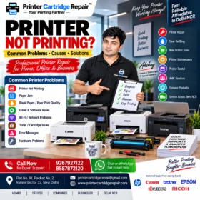 Printer Not Printing? Common Problems & Solutions | Delhi NCR